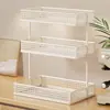 Estante de almacenamiento de escritorio doméstico multicapa para snacks, estante para tazas y vasos de encimera para sala de estar, artefacto de almacenamiento para mesa de comedor de cocina