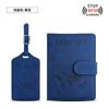 Transfronterizo en stock que cambia de color PU cuero tacto piel correa multicolor funda para pasaporte etiqueta de equipaje traje multifunción bolsa tarjetero para pasaporte