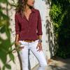 2026Ebay Aliexpress Wish Amazon Otoño e Invierno Europeo y Americano Camisas Nuevas de Mujer con Solapa Camisas de Manga Larga para Mujer