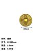 Moeda de Plástico 35/93mm Moeda de Cobre Imitação Moeda de Ouro Moeda de Cobre de Plástico Moeda de Cobre Moeda de Ouro Imitação Kangxi Tongbao Ouro Imitação