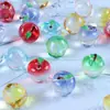 Al por mayor Linda Resina Realista Fruta Pequeña Manzana 3D Colgante DIY Collar Pulsera Llavero