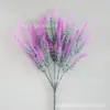 Casamento Cabelo Plantado Casa Roxo Lavanda 5 Cabeças Lavanda Simulada Atacado Flores Decorativas Estilo Pastoral
