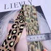[Suministro directo de fábrica] top de cintura para mujer con estampado de leopardo amarillo terroso banda elástica tejido jacquard de color banda elástica para cintura de pantalón cabeza de falda goma