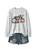 Mama esportiva Amazon eBay loja independente moletom feminino novo com gola redonda e mangas compridas moderno e estiloso