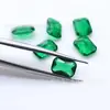 Venta al por mayor de piedras sueltas de vidrio biselado rectangular 4*6-10*12mm octágono pequeño rectangular corte facetado gemas sintéticas