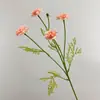 Flor artificial 4 cabezas lasaña flor individual flor de seda flor falsa juego de boda decoración del hogar nuevo arreglo floral venta al por mayor