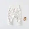 Pantalones de Puro Algodón de Cintura Alta para Protección de Vientre para Hombres y Mujeres, Ropa Interior Larga Ajustada de Primavera y Otoño, Pantalones para Recién Nacidos, Pantalones de Capa Base, Pantalones de Glúteos Clase A