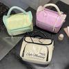 Bolsa Cosmética Ligera Pequeña con Forma de Casa para Mujer, Linda Bolsa Portátil con Almacenamiento Categorizado, Neceser de Gran Capacidad para Mujer, Almacenamiento en Capas