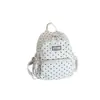 Mochilas de comercio exterior al por mayor, mini mochila de estilo japonés ins de alta apariencia, mochila de lunares estilo bosque de gran capacidad para estudiantes de secundaria