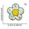 Nuevo Parche de Tela Bordado con Letra Inglesa Floral Corazón Flor Accesorios Parche Sello Bordado Punto Autoadhesivo