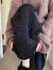 Calça de Inverno 2025 Engrossada Versátil Emagrecedora Preta Fina Brilhante Perna Larga Estilo Coreano Macia Estilo Preguiçoso Reta Casual