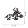 Patches Bordados de Cachorro Fofos, Costuráveis e Termocolantes, para Jaquetas Jeans / Decorações de Uniforme Escolar