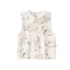 Chaleco para Bebé Bibi Bay Primavera y Otoño Doble Capa Puro Algodón Clase A Protección de Vientre Capa de Hombro Chaleco Top para Niños