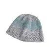 Chapéu de Lã Tricotado Jacquard Retro Fair Isle para Mulheres, Outono e Inverno, Chapéu de Pescador Liso Quente que Cobre o Rosto, Chapéu Bucket Afina o Rosto