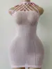 Amazon Transfronterizo Sexy Brillo de Pedrería Discoteca Vestido Brillante Ropa de Malla Lencería de Pedrería