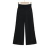 25028-25 Primavera Nuevo Estilo Europeo y Americano Cintura Hilo Cintura Moda Sueltos Pantalones de Pierna Ancha Casuales