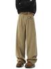Pantalones Machete Retro Americanos para Hombre y Mujer Invierno Moda Marca Sentido del Diseño Ropa de Trabajo Pantalones High Street Sueltos Combinables Casuales
