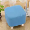 Funda para Taburete Pequeño de Casa Funda para Taburete Hongo Cubierta Universal Redonda Cuadrada Lavable a Prueba de Polvo Funda Sencilla para Taburete para Cambiar Zapatos