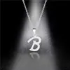 Accesorios explosivos transfronterizos collar de letras de acero inoxidable europeo y americano cadena de clavícula collar simple de 26 letras inglesas para mujer