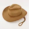 Novo Chapéu de Palha Verão Feminino Estilo Étnico Chapéu de Sol Dobrável Chapéu de Palha Proteção Solar Chapéu de Praia para Exterior Estilo Feminino
