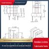 EE13 esqueleto de slot duplo horizontal 2+2 pinos distância da linha = 10mm material do transformador