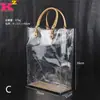 Bolsa de Ombro Feminina 2023 Nova Chegada Estilo Coreano Tendência Versátil Bolsa Transparente Bolsa de Mão de Grande Capacidade