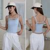 Camisola Irregular Dulce y Picante para Mujer con Diseño Único, Estilo Corto con Copas en el Pecho, Top Tubo para Usar en Capas o como Prenda Exterior