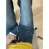 Jeans Americano Retrô Flare Feminino Inverno 2025 Novo Slim de Cintura Alta Wide-Leg Antiaderente Calças Flare Largas