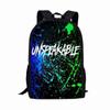Venda Quente Transfronteiriça Estampa INENARRÁVEL Mochila de Grande Capacidade Bolsa de Ombro Estojo de Lápis Conjunto de Três Peças