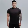 Nova Camiseta de Gola Redonda Plus Size de Verão Shell Macio Clone Algodão Caimento Manga Curta Antirrugas Secagem Rápida Respirável Fitness Masculino