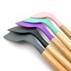 Espátula Gruesa de Silicona para Cocina Casera con Mango de Madera de Haya, Espátula Estilo Chino para Saltear, Utensilio de Cocina Antiadherente