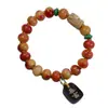 Pulsera tejida a mano de hueso de yak del Tíbet, DIY, pezuña de burro, accesorios de asta de ciervo para atraer la riqueza, estilo tibetano, cuentas de hueso con pátina, venta al por mayor