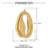 Estilo Europeo y Americano Estrella de Mar Grande Concha Corazón Colgante DIY de Acero Inoxidable Collar de Pájaro para Mujer Colgante de Joyería de Acero de Titanio