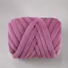 Suministro Especial Transfronterizo de Hilo Cardado de Terciopelo de Cristal 3cm Manta Hecha a Mano DIY Hilo Grueso Hilo para Cojín Tiras de Tela Hilo para Cama de Gato