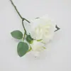 Rosa Simulação Haste Única Multi-cabeça Toque Real Rosa Casamento Flor Simulação Ornamento Sala de Estar Fotografia Flor Artificial Flor de Seda Atacado
