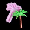 Pino Enano Cocotero Manzano Cactus Castillo Coral Árbol del Dinero Chocolate Flip Azúcar Molde de Silicona