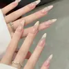 Unhas Cat-Eye Usáveis Tendência do Tiktok, Estilo Curto, Feitas à Mão com Acabamento de Luxo, Unhas Postiças Usáveis Atacado