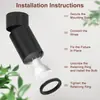 Foco LED GU10 de montaje superficial plegable transfronterizo, sin luz principal, ángulo ajustable, no requiere perforación, giratorio, para uso doméstico y comercial, montado en techo