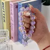 Cordão para Celular Corrente para Celular Curta Estilo Ins Contas de Cristal Macaron Corrente para Pendurar Sling Pingente Ccd Modelo Popular Feminino