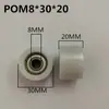 6200 Rodamiento con Recubrimiento de Goma Rodamiento Doble Rueda de PU Resistente al Desgaste Poliuretano Rueda Pequeña de Goma Rueda de Alta Capacidad de Carga 10