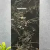Azulejos de Piso de Pedra de Luxo Estilo Francês Preto Minimalista com Padrão de Mármore 60*120 Azulejos Cerâmicos para Hotéis e Supermercados, Azulejos Brilhantes Cor de Café
