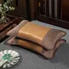 Almohada de trigo sarraceno con efecto refrescante de verano, Almohada de ratán helado con hojas de té, Almohada de cáscara de trigo sarraceno completa, Núcleo de almohada protector de cuello, Individual o en par