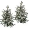 Árbol de Navidad, Decoraciones Verdes de Cedro Navideño, Copos de Nieve, Suministros para Decoración de Árbol de Nieve, Decoraciones Navideñas al por Mayor