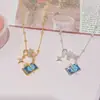 Collar con Colgante de Carta de Tarot Planeta Mundial Lujo Ligero Nicho Sentido de Alta Gama Cadena para Clavícula Estilo Suave Perfecto Todo Se Logrará Collar
