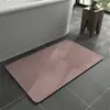 Amazon Transfronterizo Barro de Diatomeas Color Sólido Alfombrilla Absorbente Baño Inodoro Puerta de Inodoro Antideslizante Alfombrilla para el Hogar Hogar