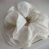 Anillo para el Pelo de Tela Simple Color Sólido Plisado de Alta Calidad Anillo de Pelo de Intestino Grueso Todo Fósforo Lindo Anillo de Pelo para Moño Cola de Caballo Accesorios para el Cabello