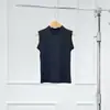 Preço Especial de Liquidação TK003 Elegante Simples Primavera/Verão Peça Única Cor Sólida Camada Base Top Gola Redonda Sem Mangas Colete para Mulheres