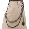 Tendência de moda popular da Amazon corrente de calça com rebite corrente dupla de metal para calça pingente de teia de aranha corrente de calça personalizada maré