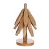 Alfombrilla Aislante Térmico Creativa y Sencilla de Bambú Árbol de Navidad Mesa de Comedor Posavasos Doméstico Cazuela Vajilla Personalización
