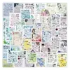 50 Folhas Tanmei Romances Semear Selvagem Fulano de Tal Citações Manuscritas Texto Curativo Adesivos Capa de Celular Adesivos Decorativos
